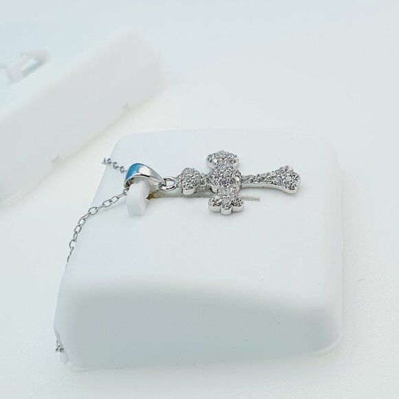 "925 Sterling Silver Cubic Zirconia Necklace, U19254727 - Picture 7 of 10